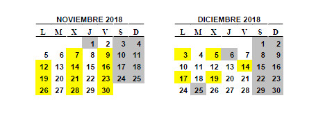 calendario algeciras catia nov dic 2018